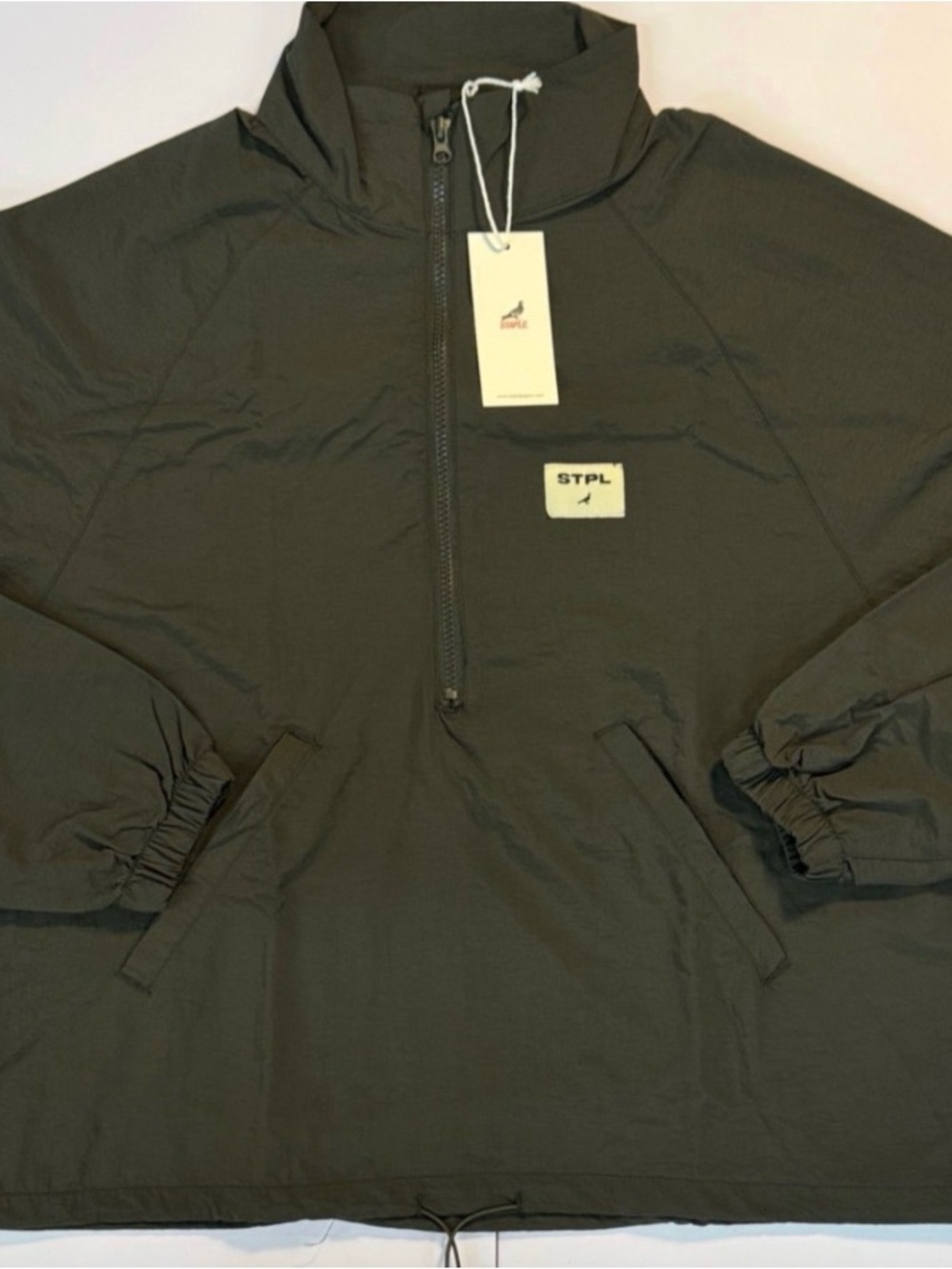 Staple. Wind Breaker  Olive Half-Zip Pullover Brand new